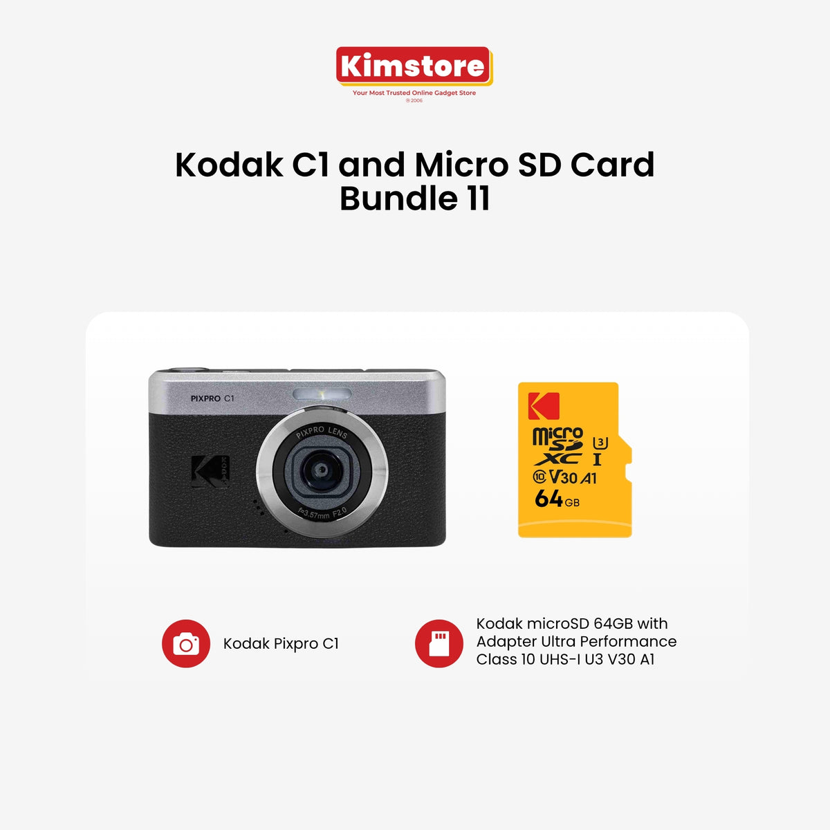 Kodak C1 and Memory Card Bundle