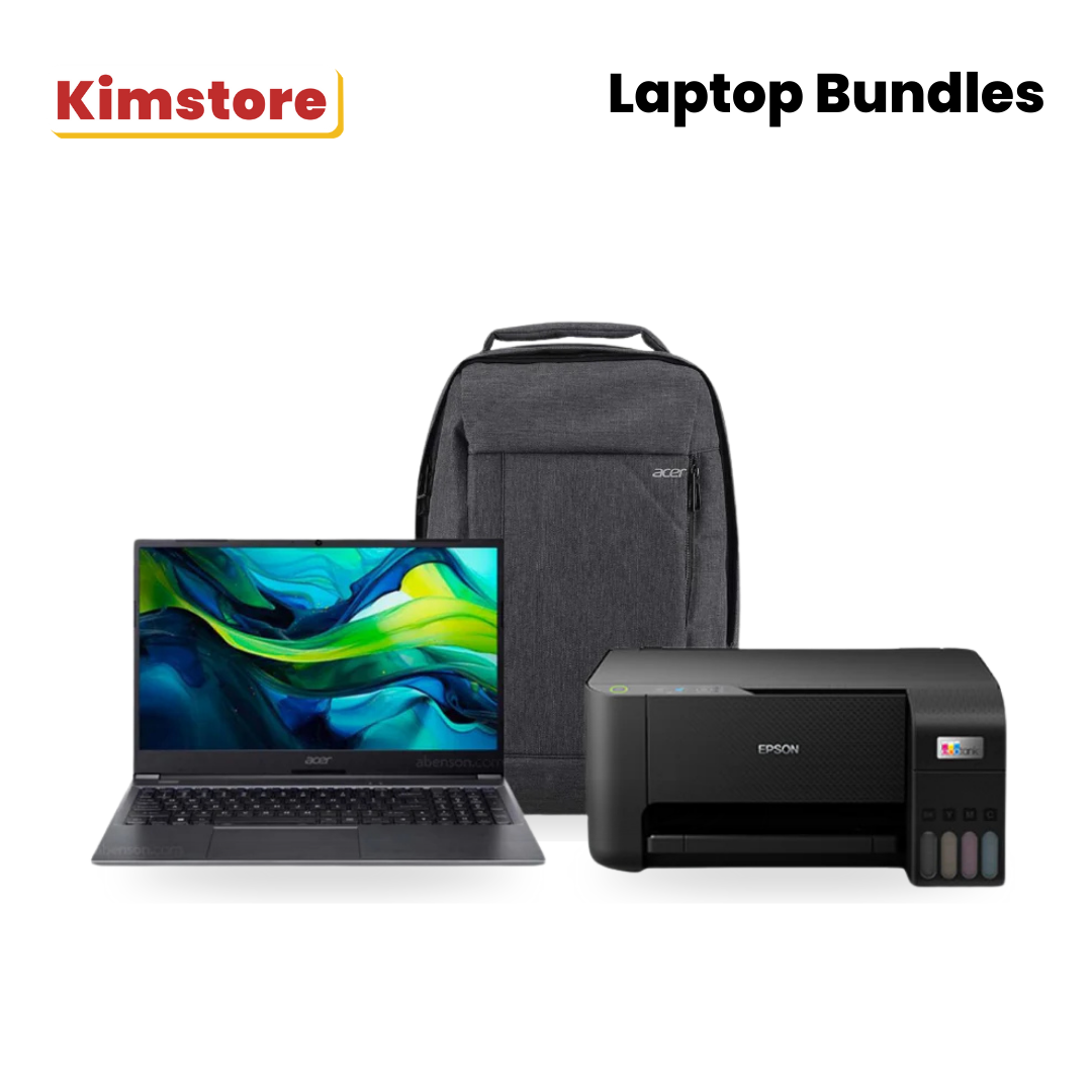Bundle: Acer Cons AL15-51M-773W + EPSON L3210 ECOTANK + [free] Acer Backpack