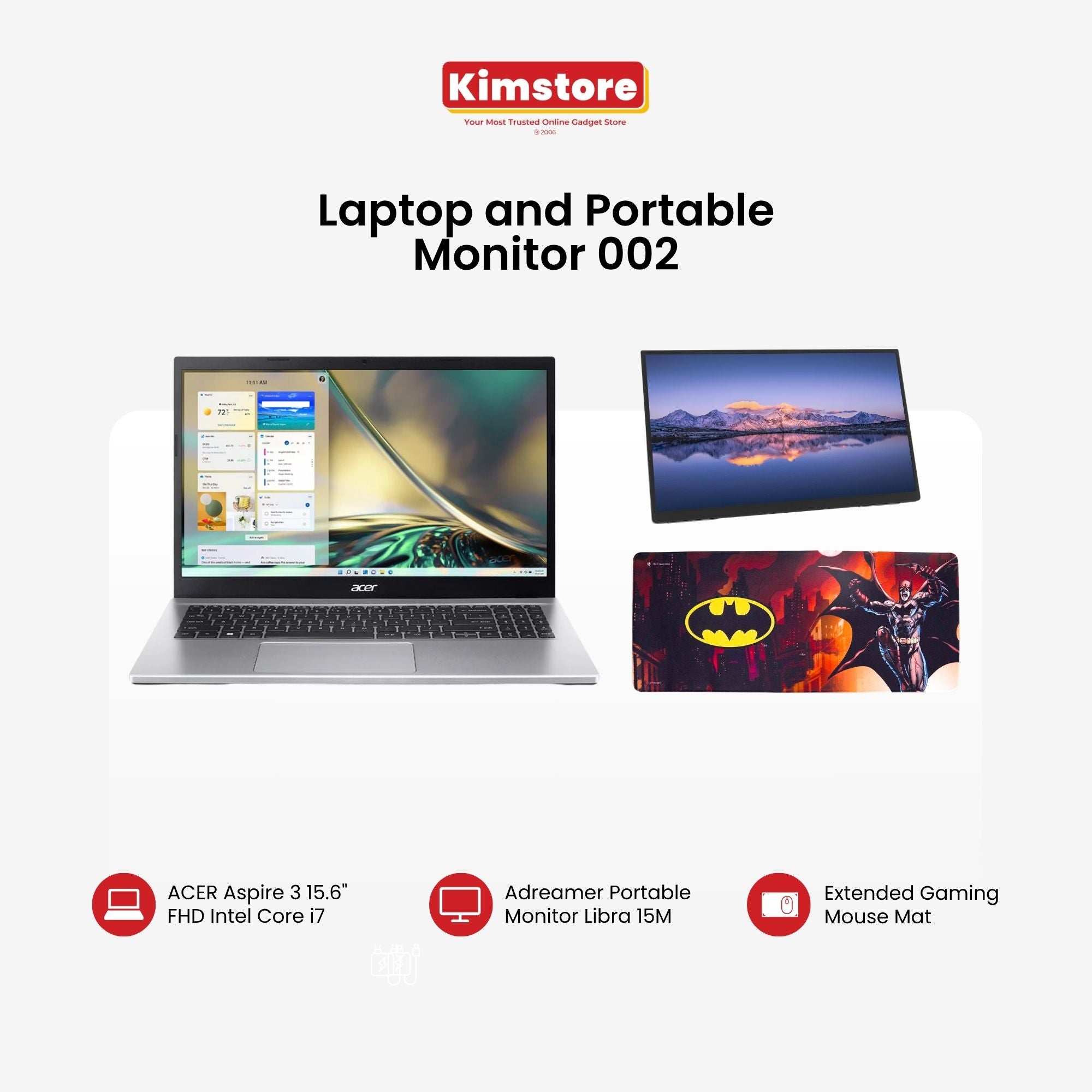 [with FREEBIE] [Bundle] Laptop and Portable Monitor