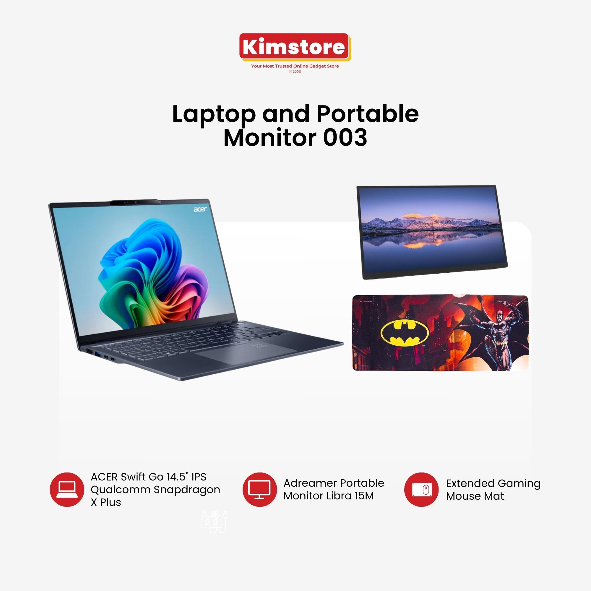 [with FREEBIE] [Bundle] Laptop and Portable Monitor