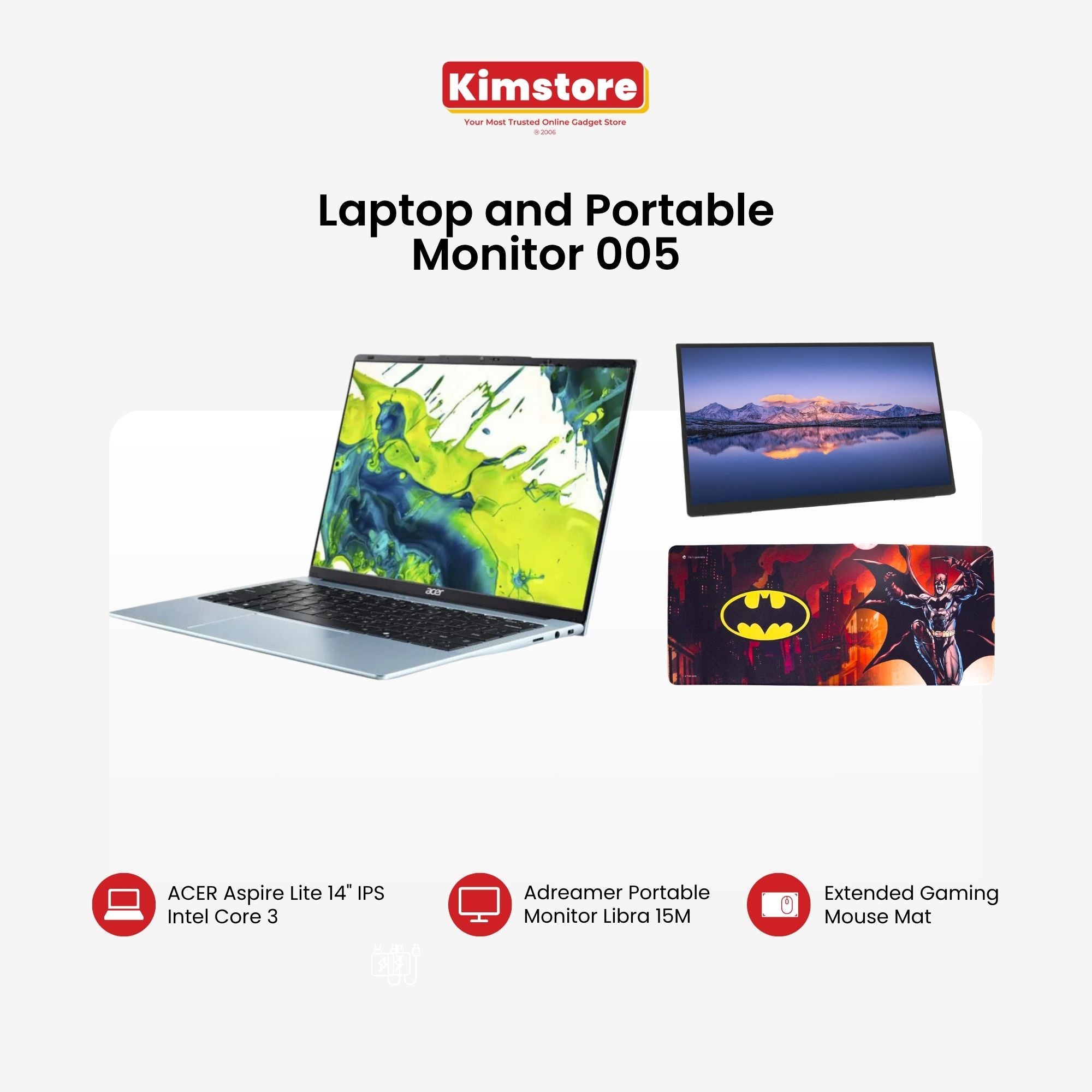 [with FREEBIE] [Bundle] Laptop and Portable Monitor