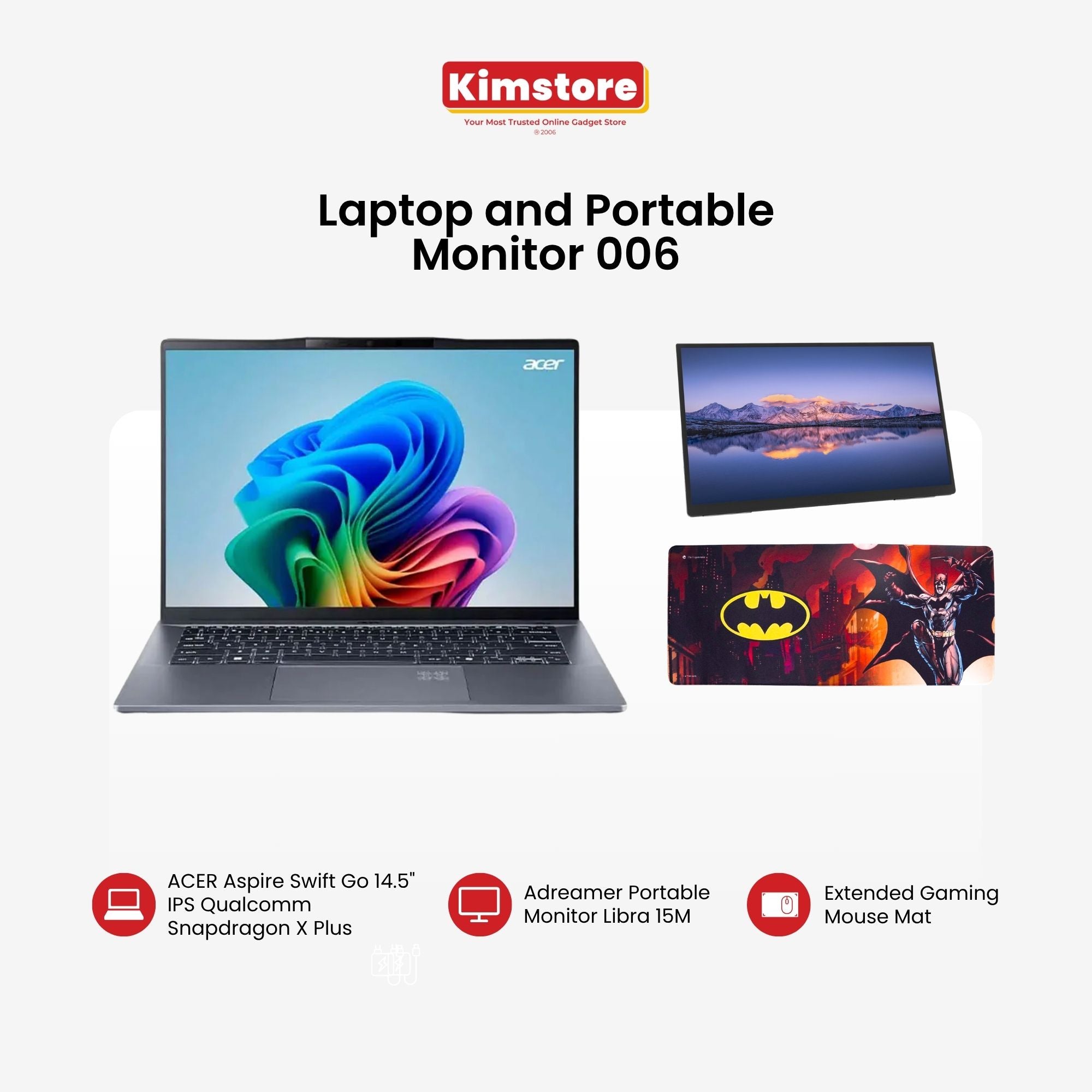 [with FREEBIE] [Bundle] Laptop and Portable Monitor