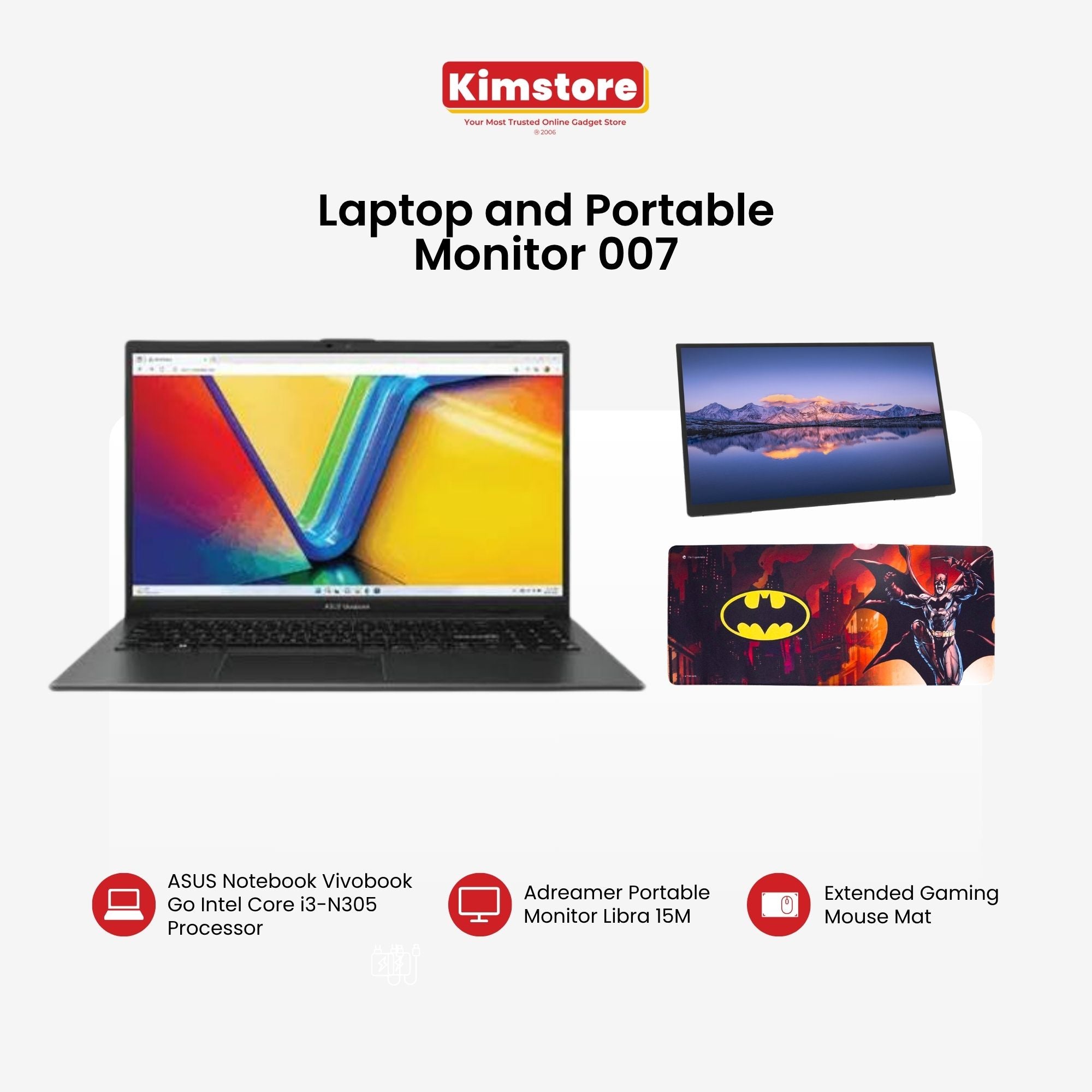 [with FREEBIE] [Bundle] Laptop and Portable Monitor
