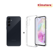 bundle samsung galaxy a35 5g 8gb 256gb awesome navy samsung galaxy a35 5g clear case samsung galaxy fit 3