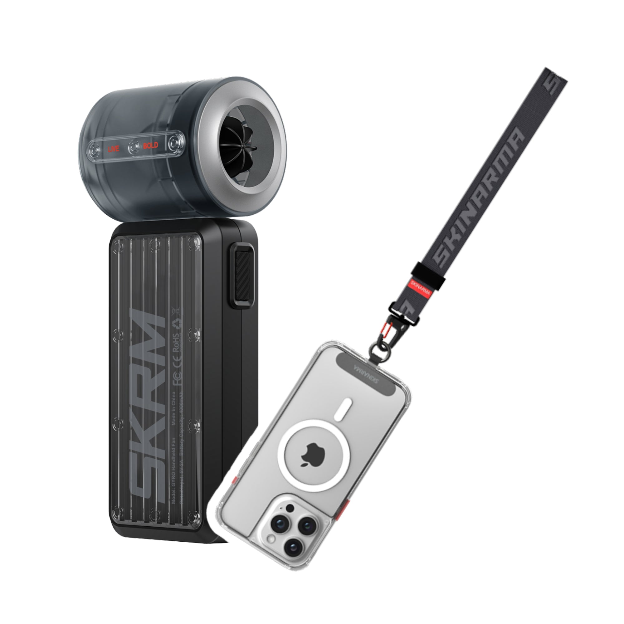 [Bundle] Skinarma Scout Lanyard + Skinarma Portable Handheld Fan