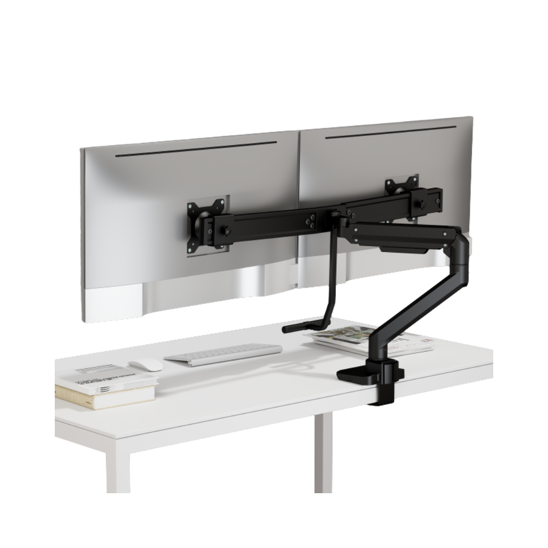 Brateck LDT69-C022 Heavy-Duty Gas Spring Dual Monitor Arm [Pre-Order]