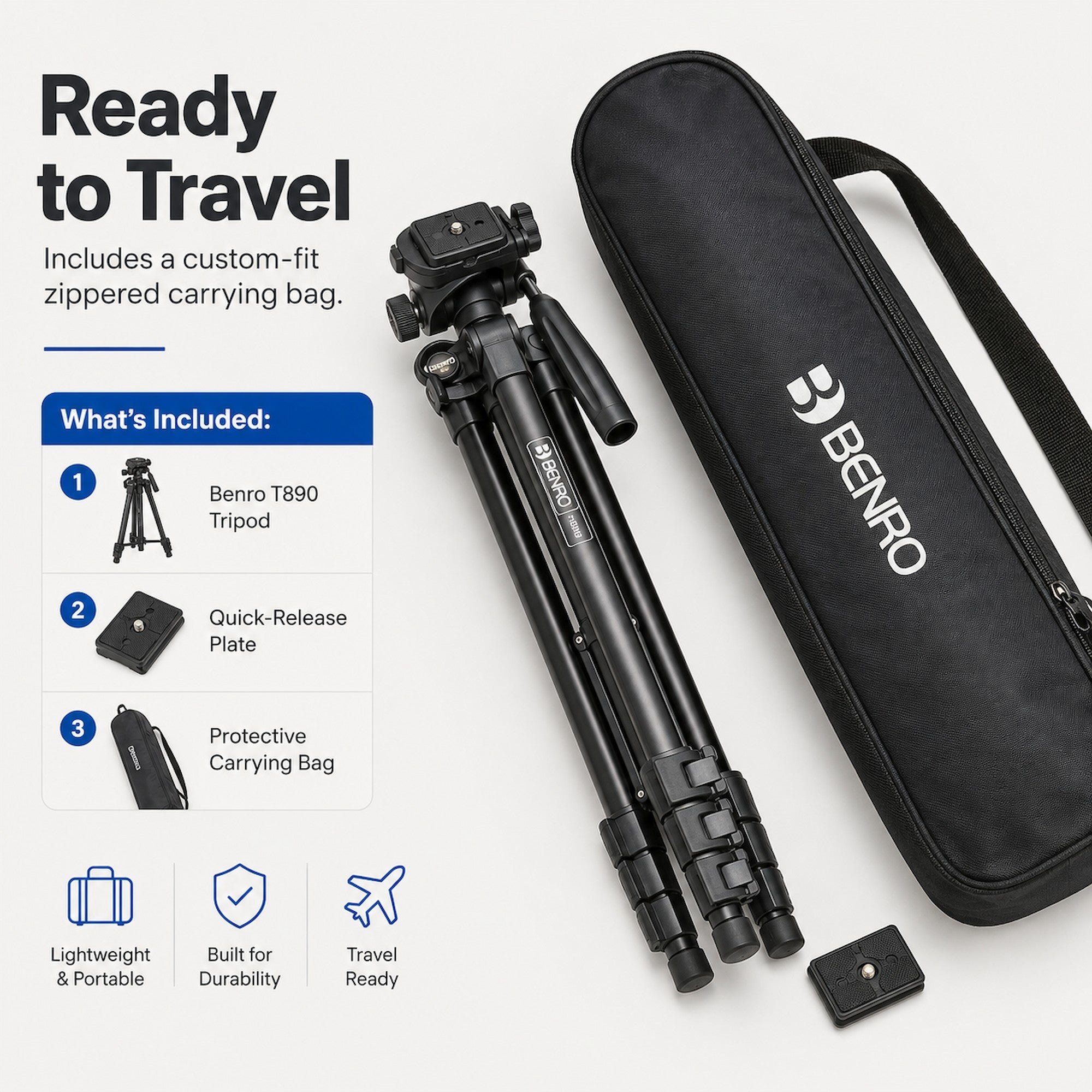 Benro T890 Aluminum Tripod [Pre-Order]