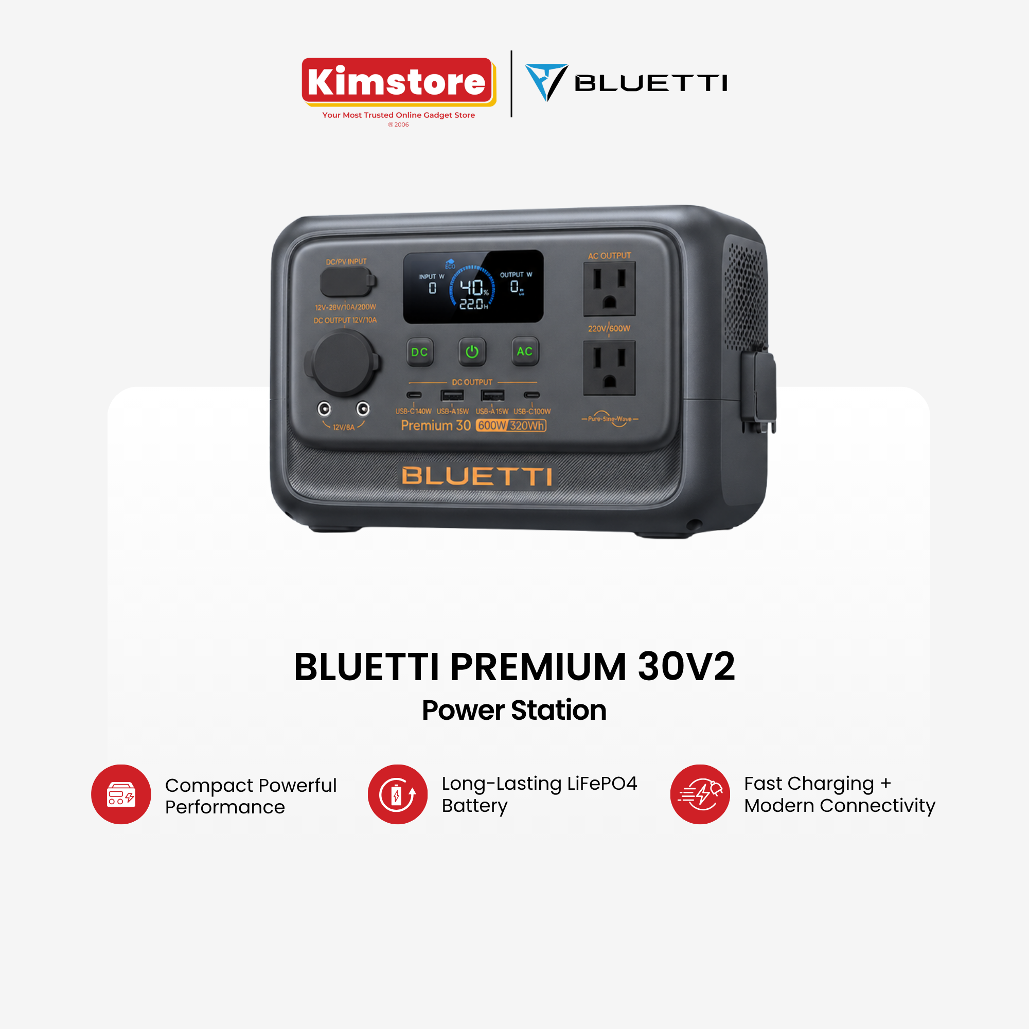 Bluetti Premium 30V2 Power Station