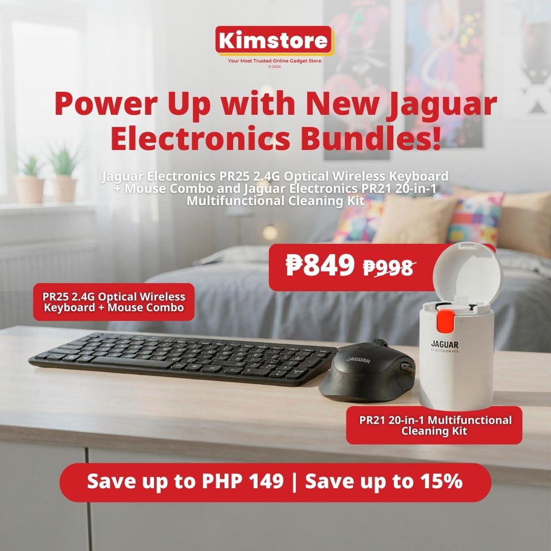 [Bundle] Jaguar Electronics PR25 2.4G Optical Wireless Keyboard and Mouse Combo