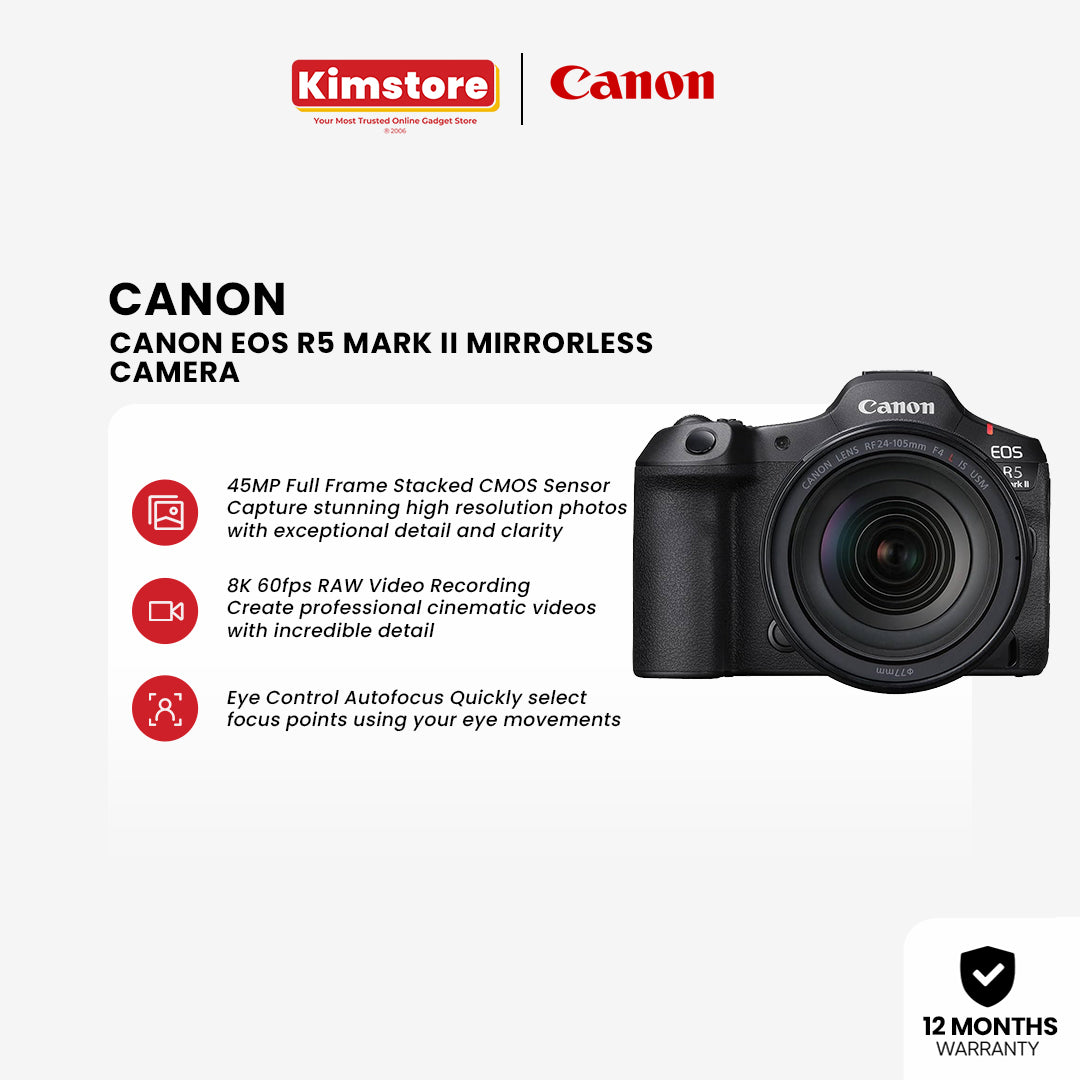 Canon EOS R5 Mark II Mirrorless Camera [Pre-Order]