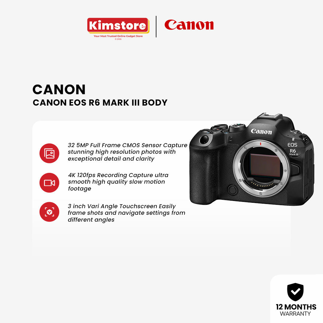 Canon EOS R6 Mark III Body [Pre-Order]