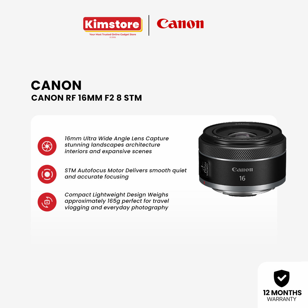 Canon RF 16mm f/2.8 STM [Pre-Order]