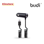 BUDI 186M Lightning Coiled Car Charger
