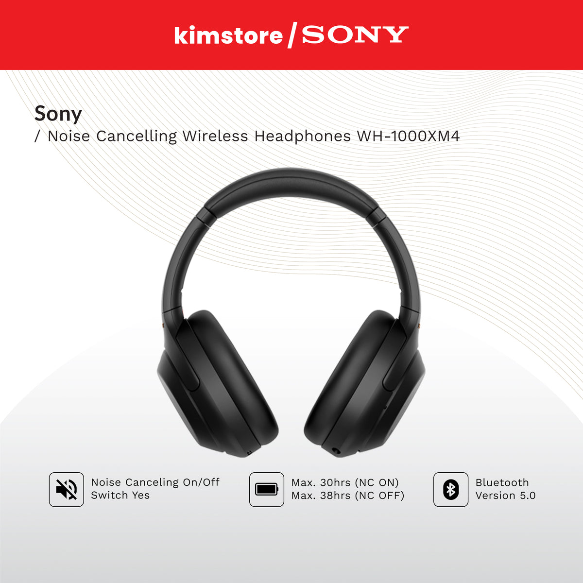 SONY Noise Cancelling Wireless Headphones WH-1000XM4