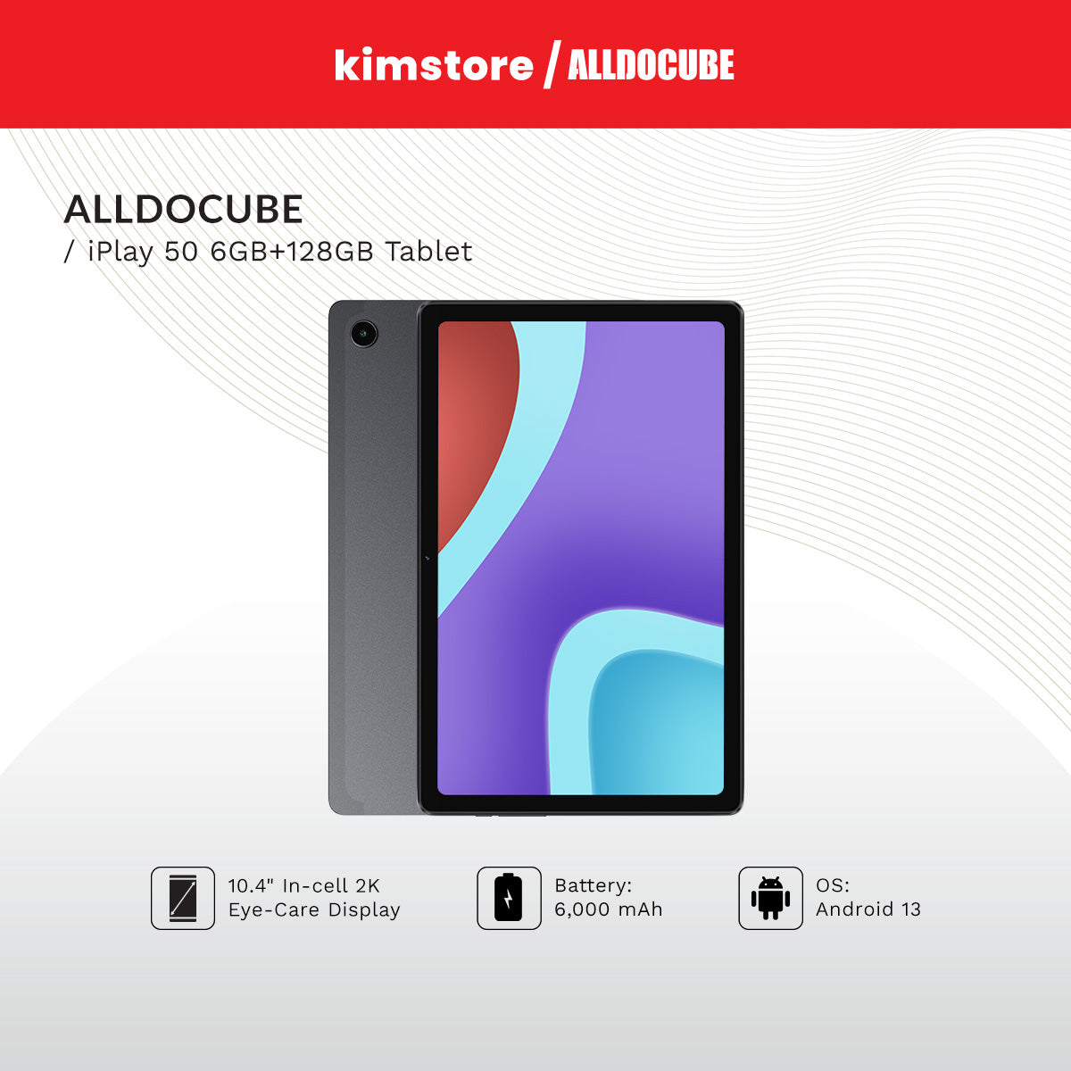Alldocube iPlay 50 6GB+128GB Tablet