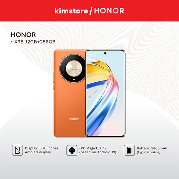 honor x9b 5g 12gb256gb sunrise orange