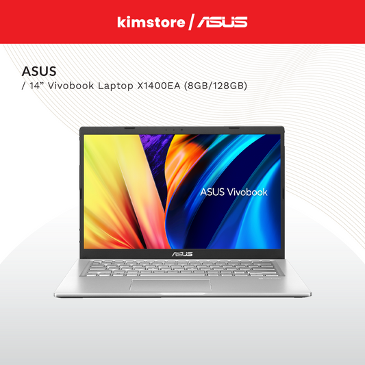 ASUS 14" Vivobook Laptop 11th Gen i3 8GB/128GB SSD Win11 X1400EA Silver