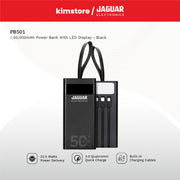 jaguar electronics pb501 50000mah qc3.0 + pd digital display power bank 22.5w black