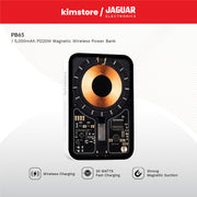 jaguar electronics magnetic wireless power bank pb65 pd20w fast charging 5000mah white