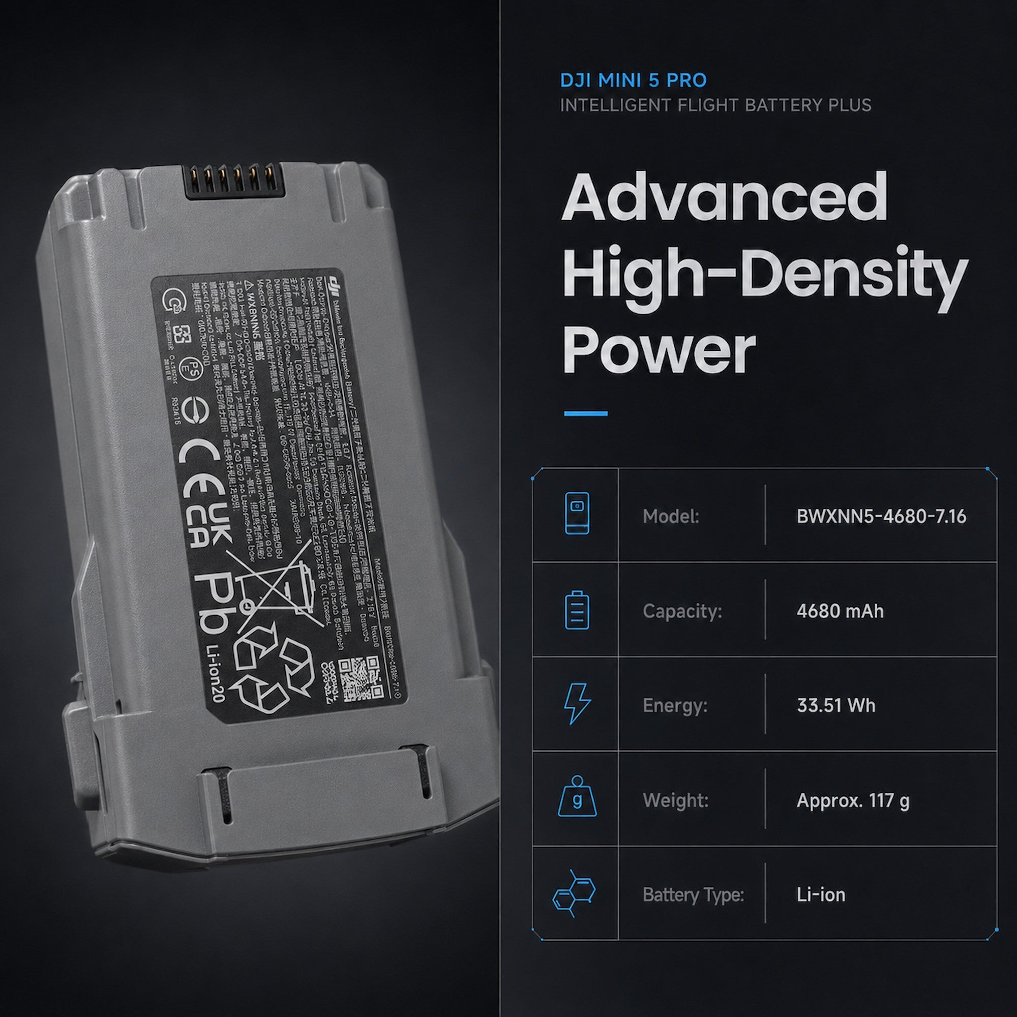 DJI Mini 5 Pro Intelligent Flight Battery Plus [Pre-Order]