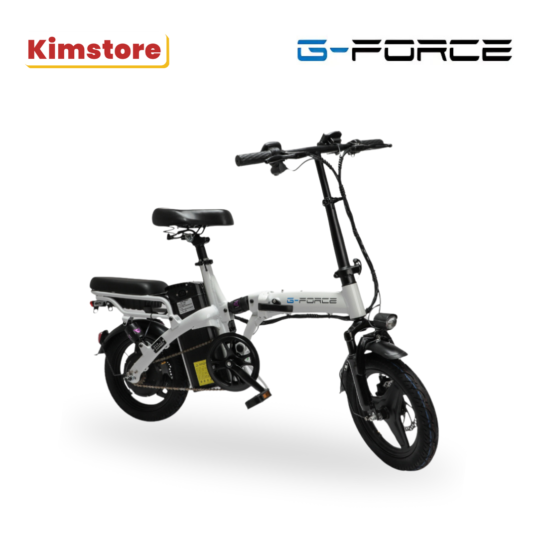 g force c14 foldable two seater electric bike white