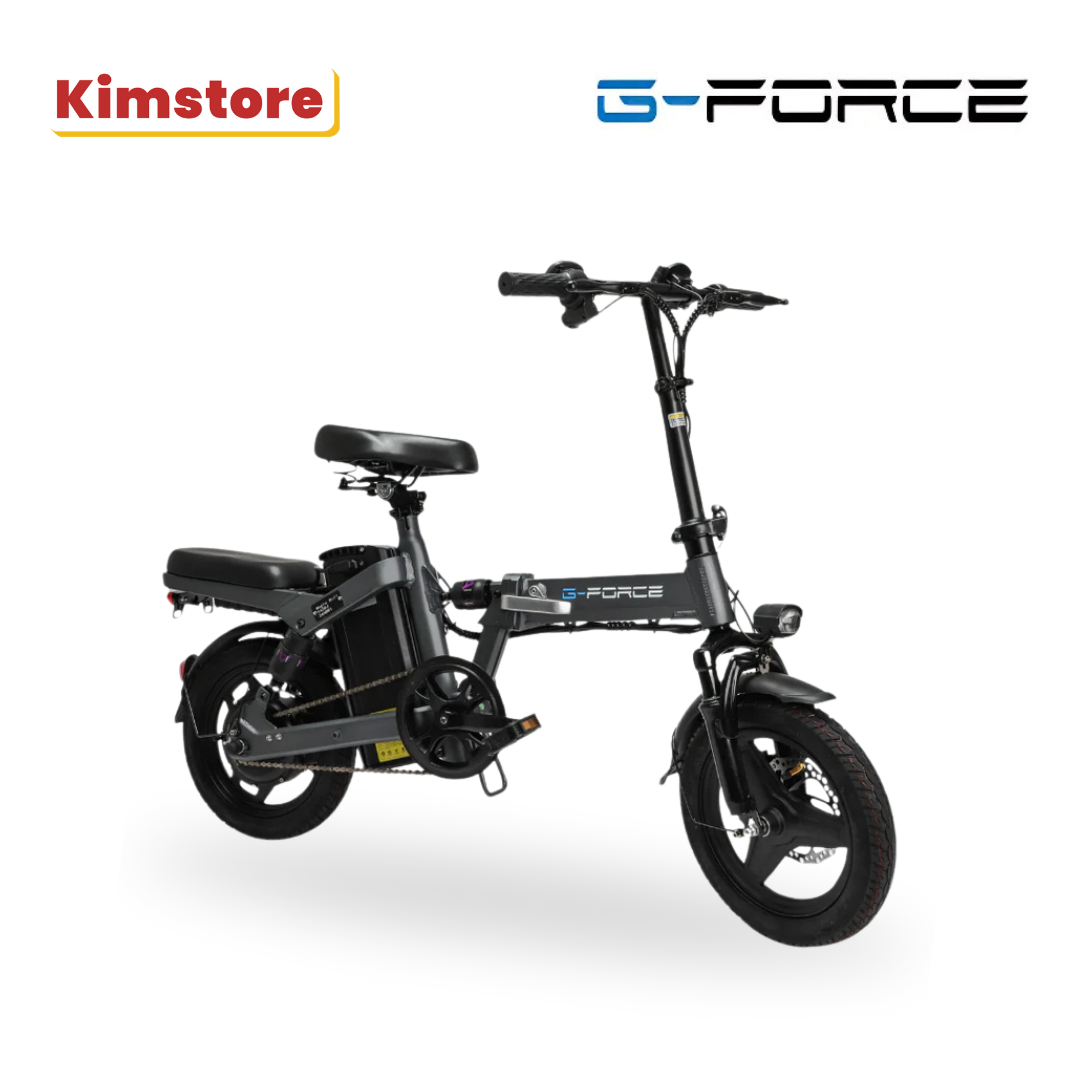 g force mecha glory foldable two seater electric bike grey