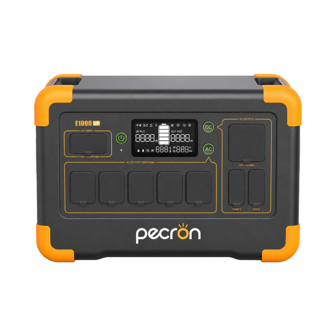 Pecron E1000LFP 1024Wh/1800W Portable Power Station with 5 AC Outlets