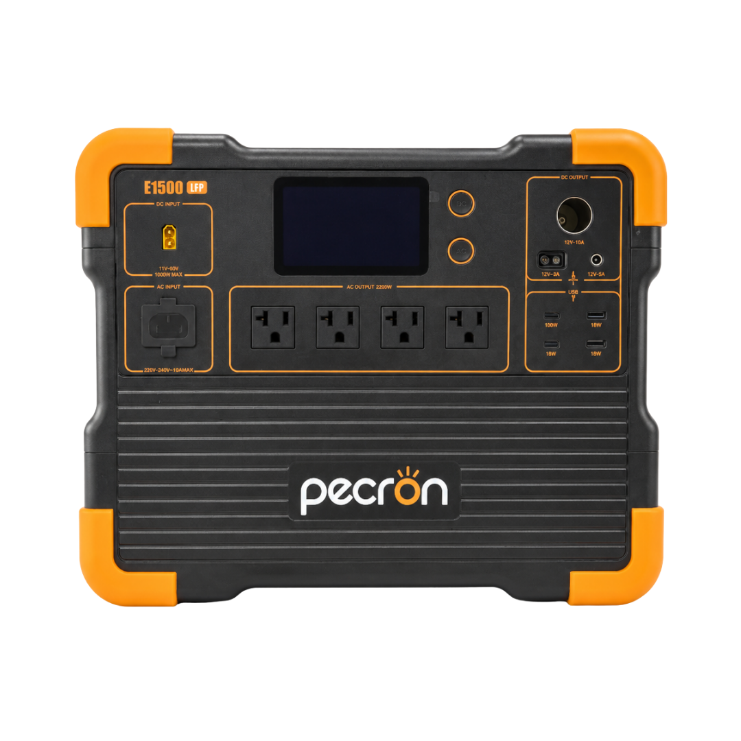 Pecron E1500LFP 1536Wh/2200W Portable Power Station with 4 AC Outlets