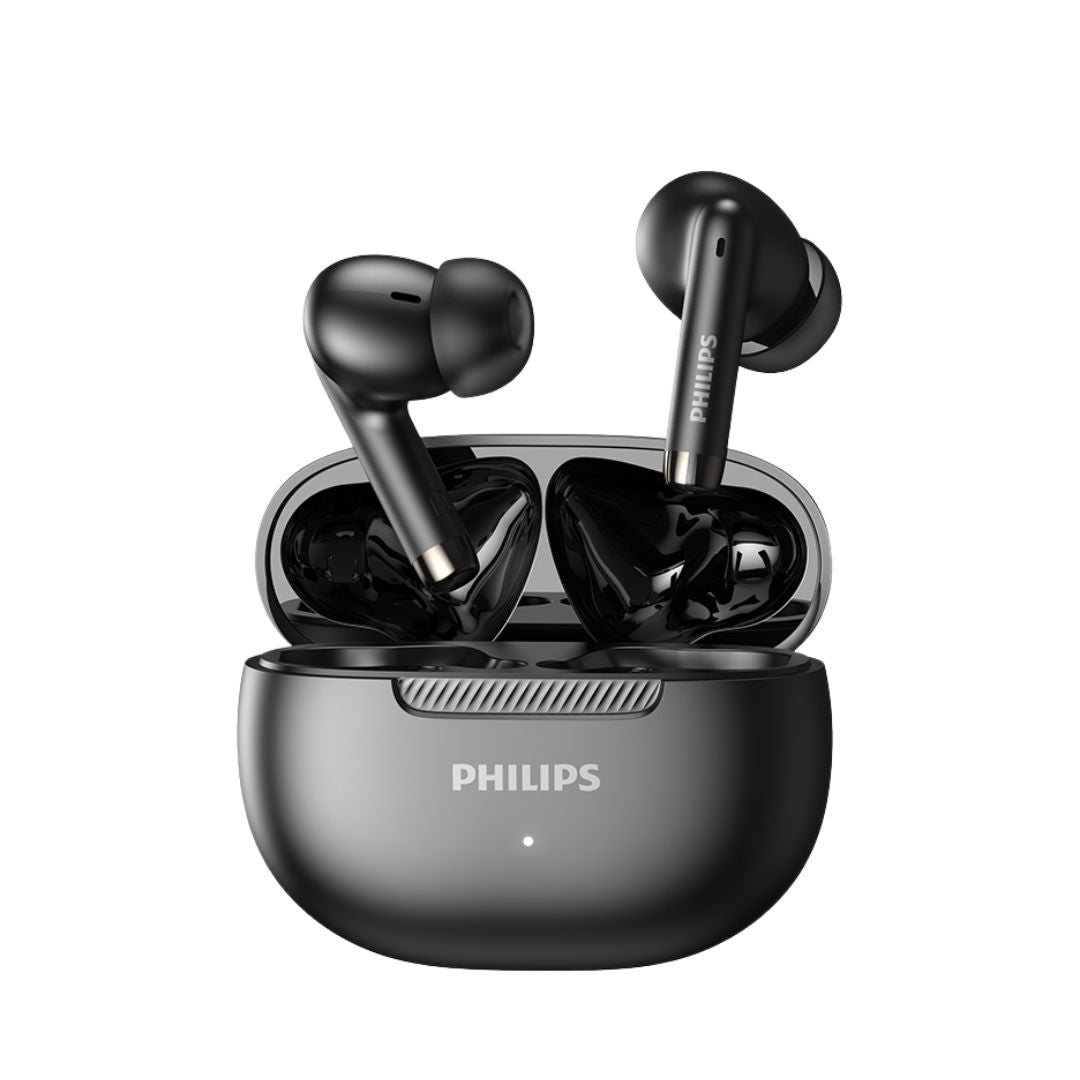 Philips TAT2020 TWS Bluetooth Earbuds True Wireless Earphones with Charging Case, Built-in Mic