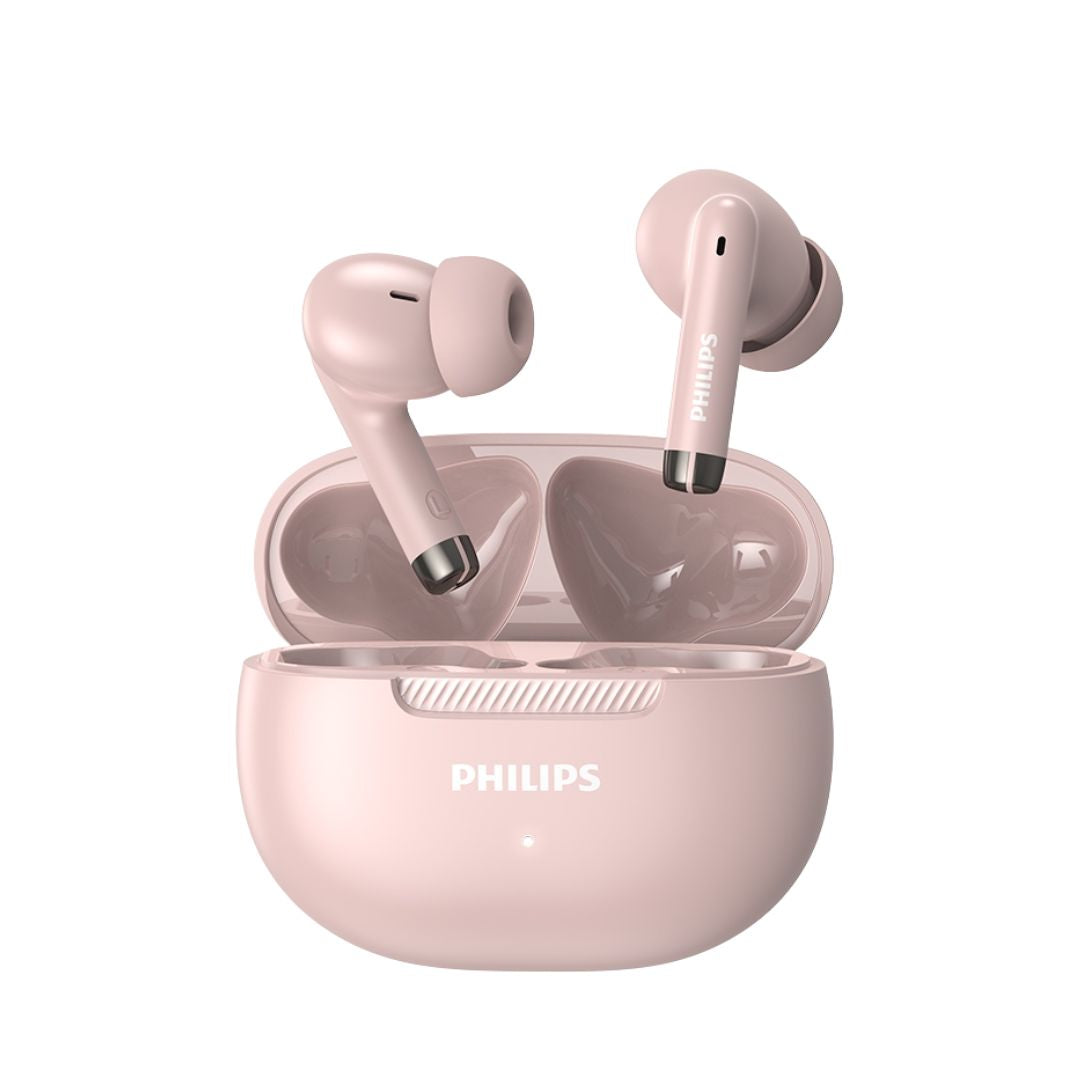 Philips TAT2020 TWS Bluetooth Earbuds True Wireless Earphones with Charging Case, Built-in Mic