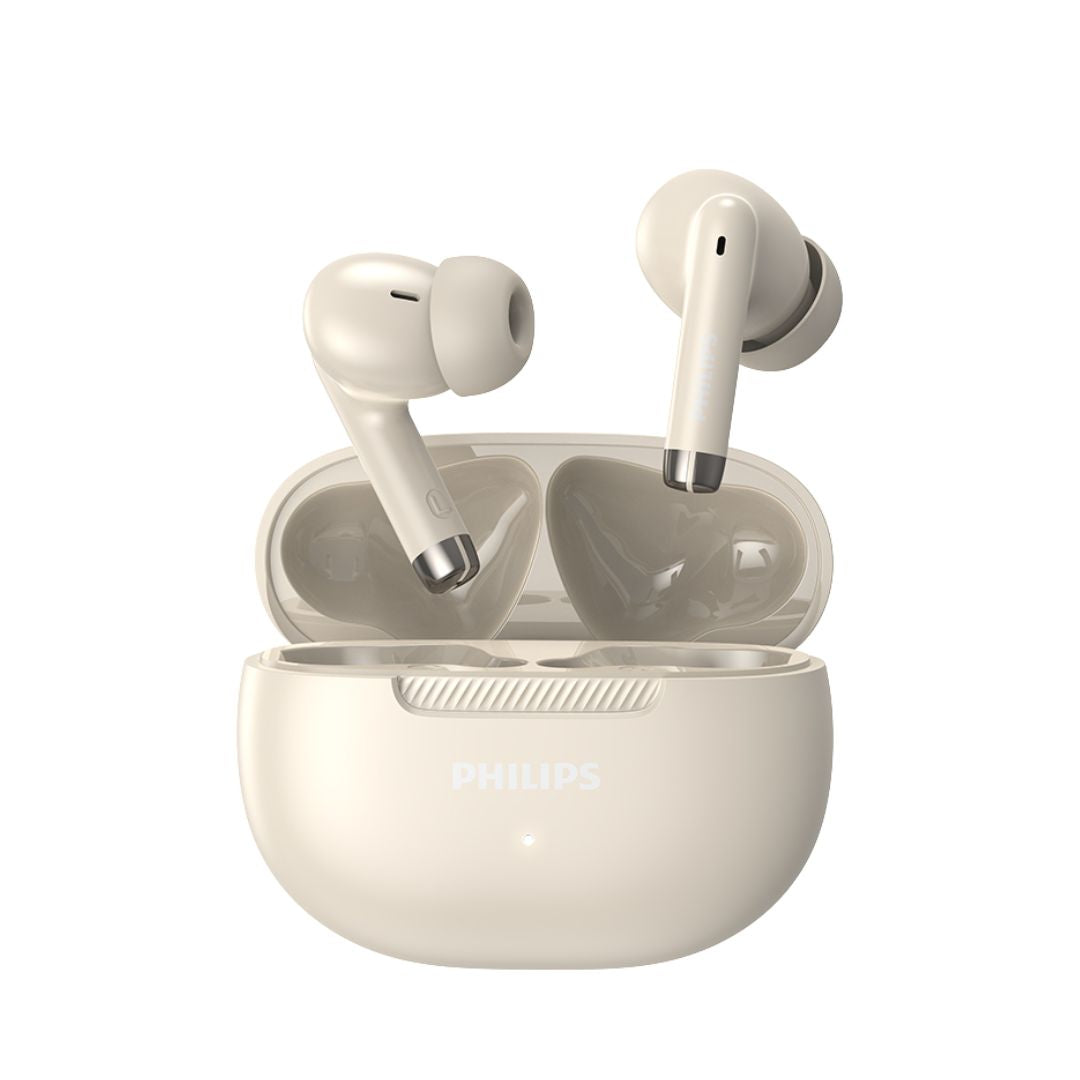Philips TAT2020 TWS Bluetooth Earbuds True Wireless Earphones with Charging Case, Built-in Mic