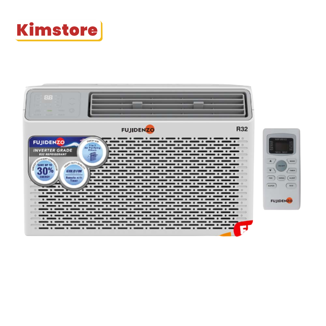 Fujidenzo 1.5 HP Window Type Aircon, Remote Control