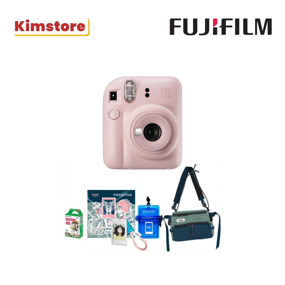 fujifilm instax mini 12 package club kit pink