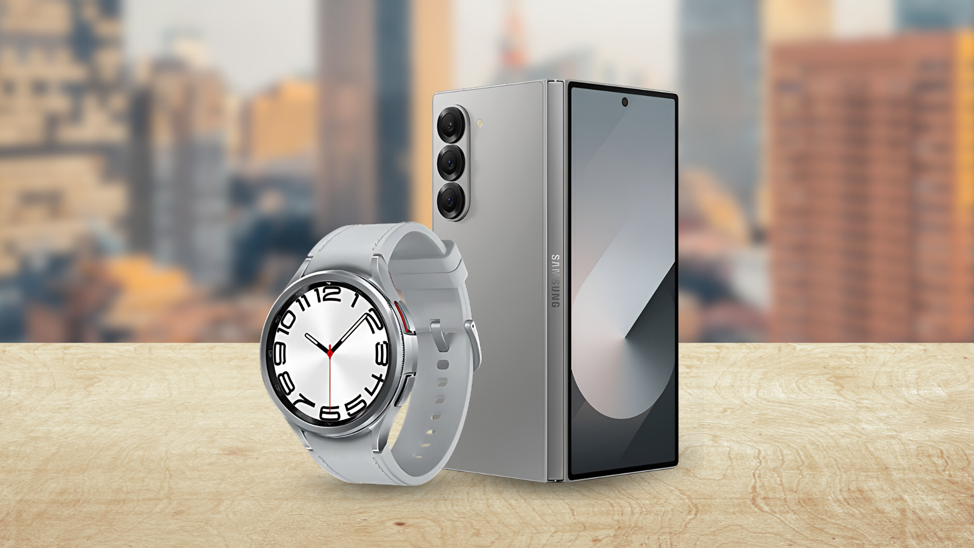 with freebie samsung galaxy z fold 6 12gb 256gb navy samsung galaxy watch 6 classic bluetooth 43mm black