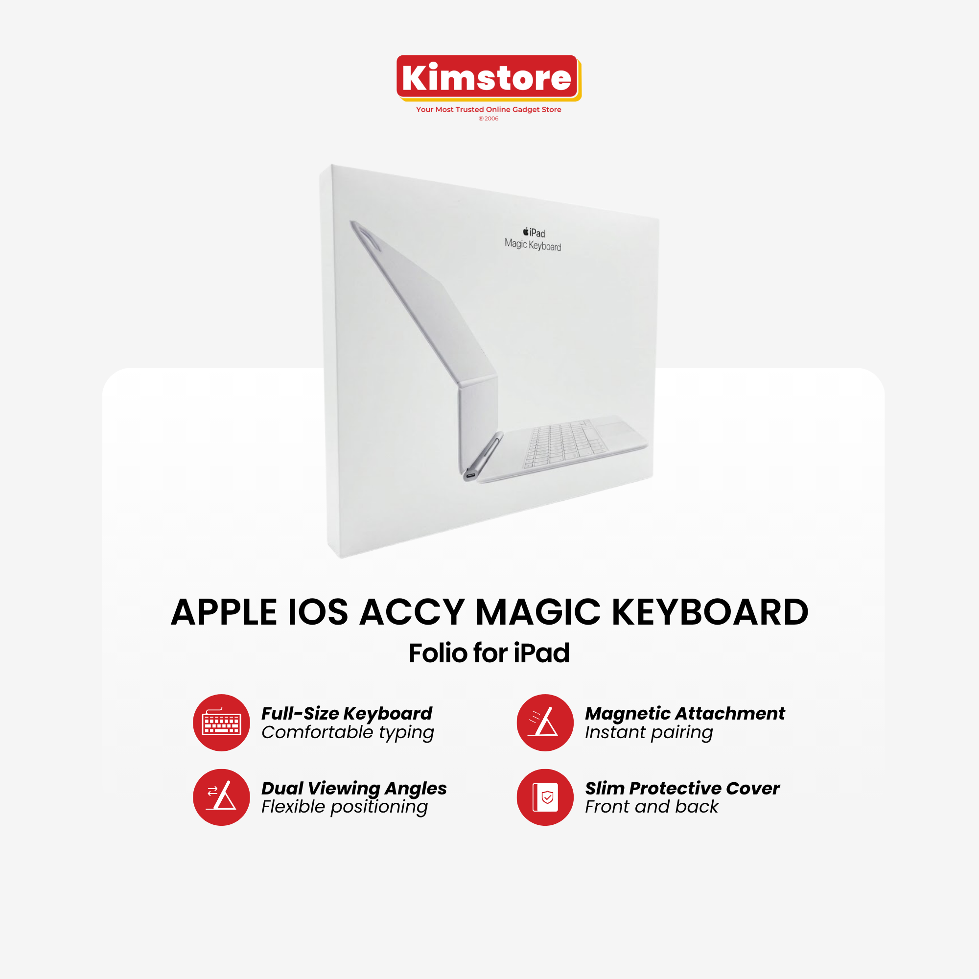 Apple iOS Accy Magic Keyboard Folio for iPad