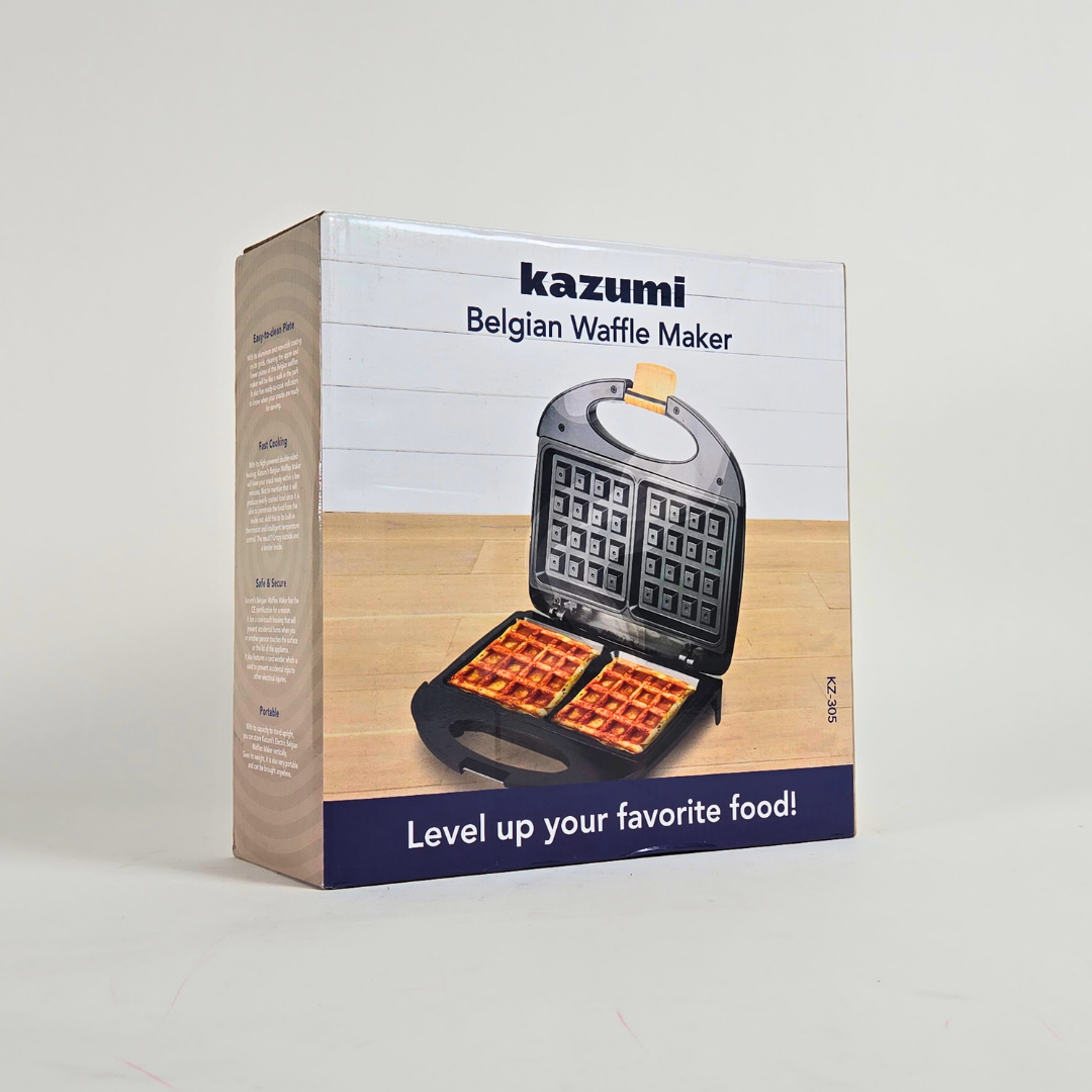 Kazumi KZ-305 Belgian Waffle Maker - White
