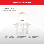 [Brown Box] Kazumi KZ-102 Electric Meat Grinder 2L 300W