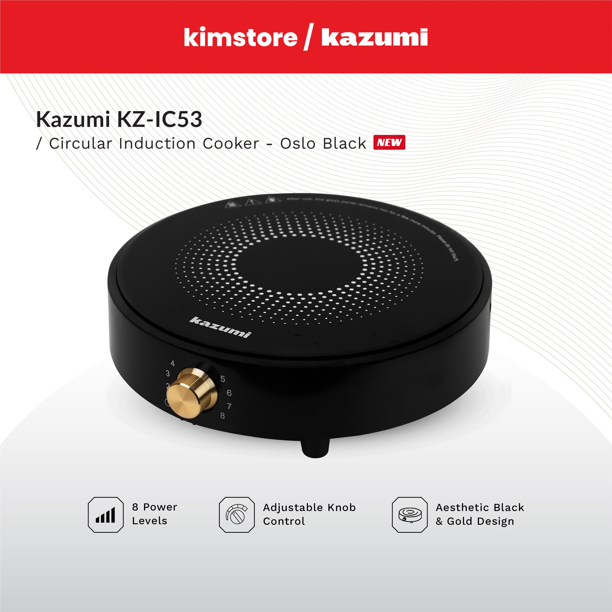 Kazumi KZ-IC53 Circular Induction Cooker