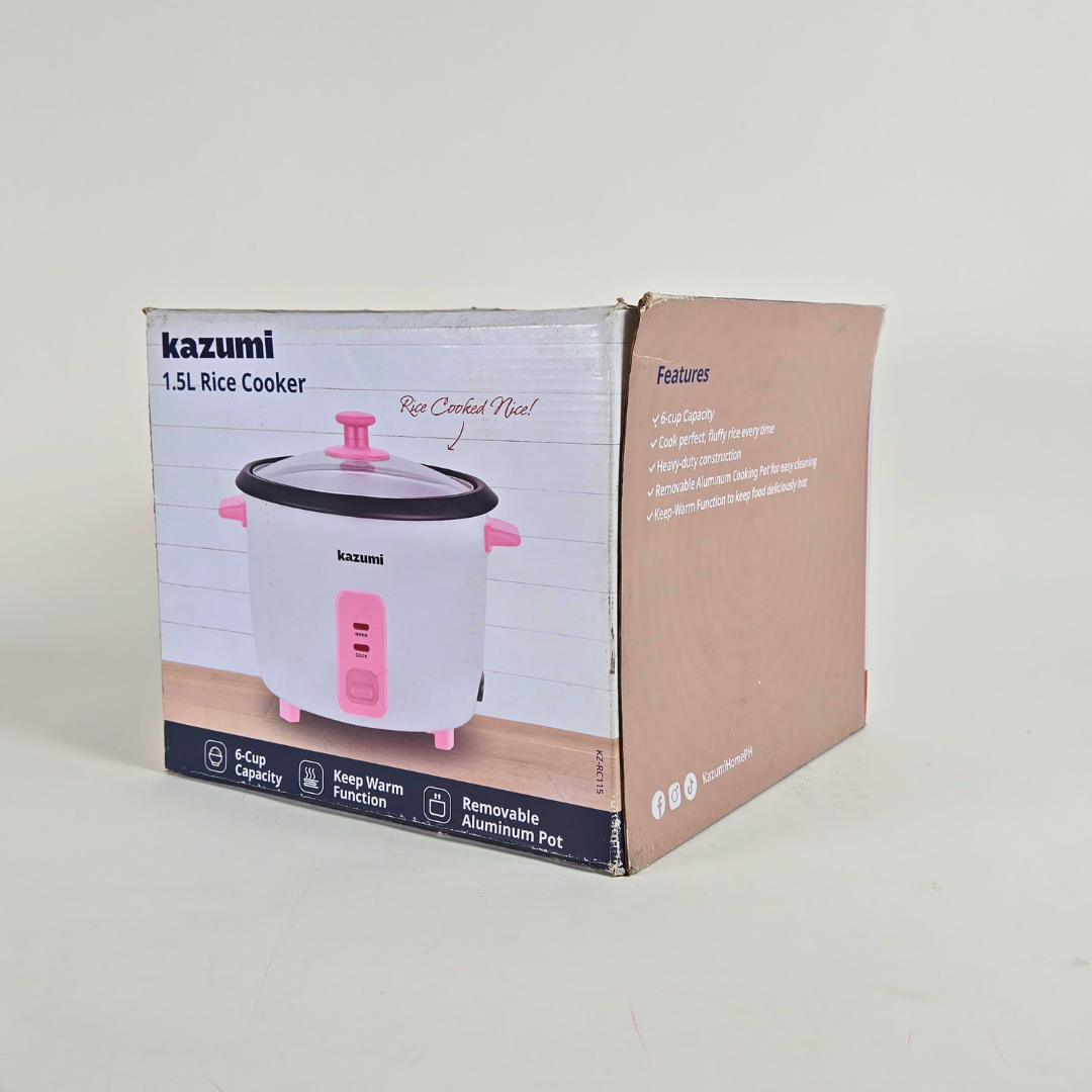 Kazumi KZ-RC115 1.5L Rice Cooker - Coral Pink