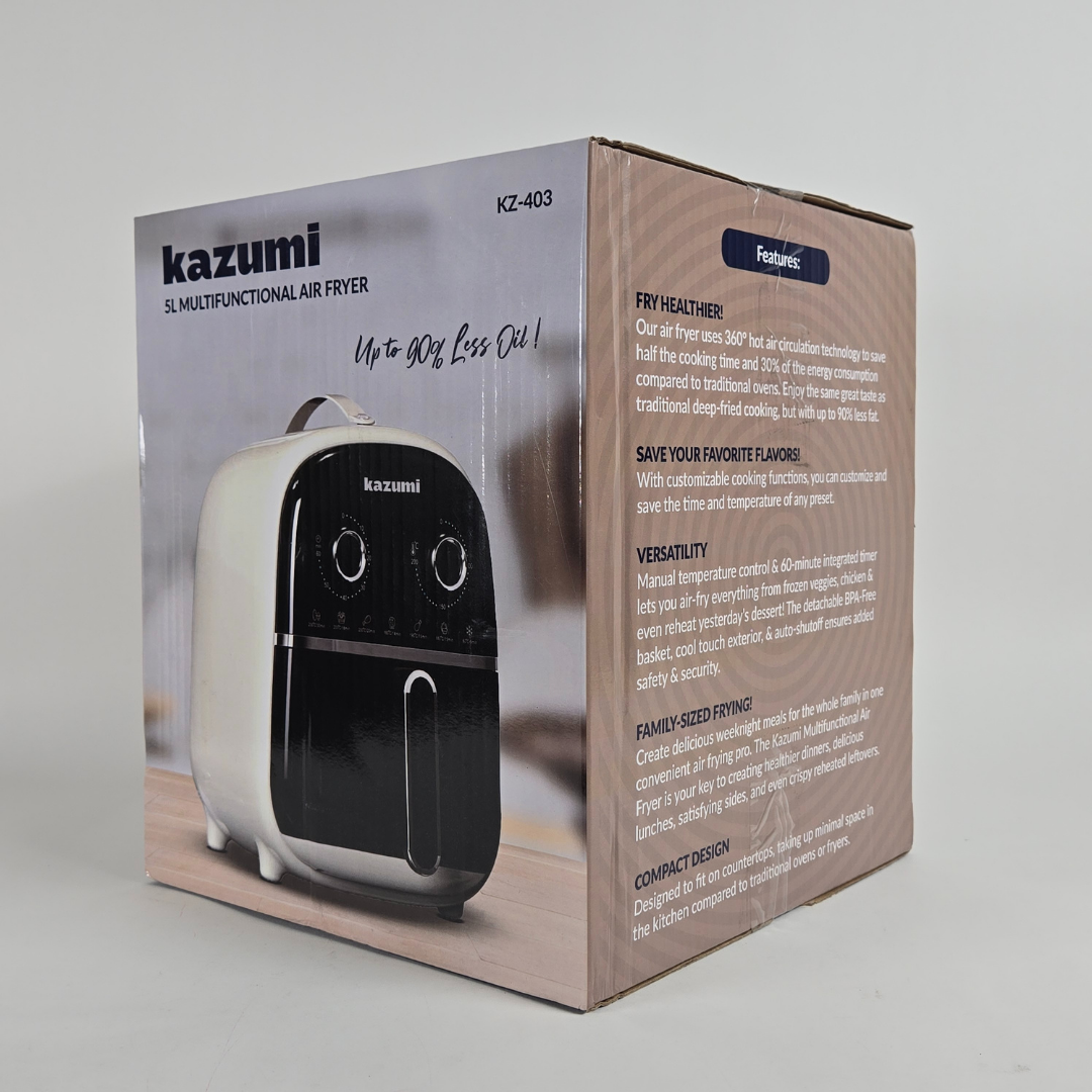 Kazumi KZ-403 5L Multifunctional Air Fryer 1200W - White