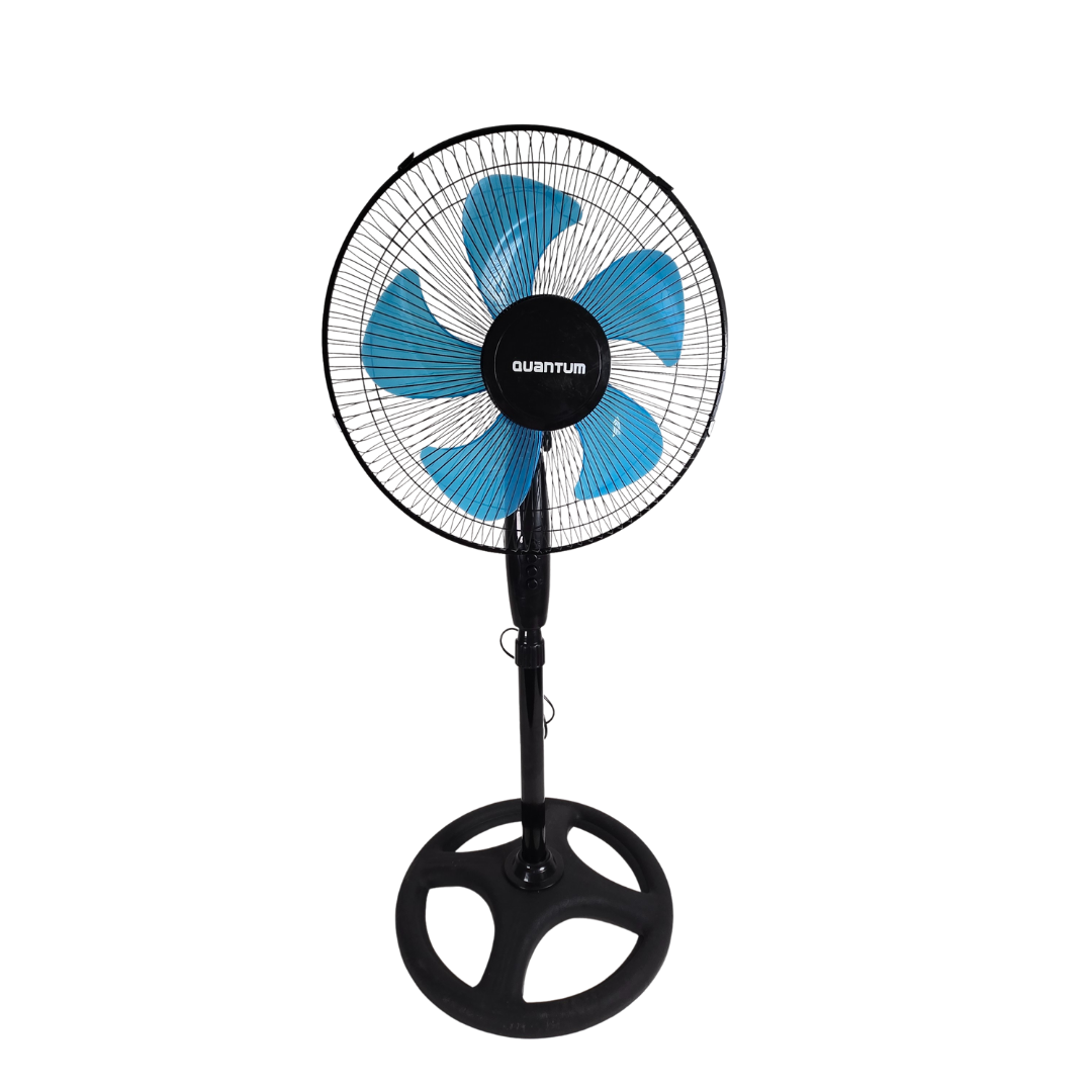 Quantum QNT01 Stand Fan - Black Fan with Black Fan Blades