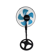 quantum qnt01 stand fan black fan with black fan blades