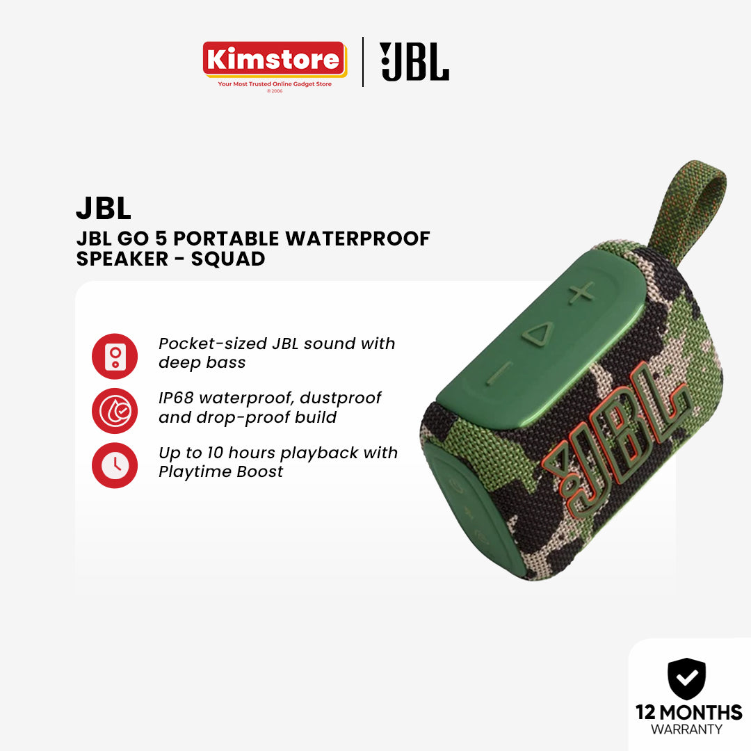 JBL Go 5 Portable Waterproof Speaker [Pre-Order]