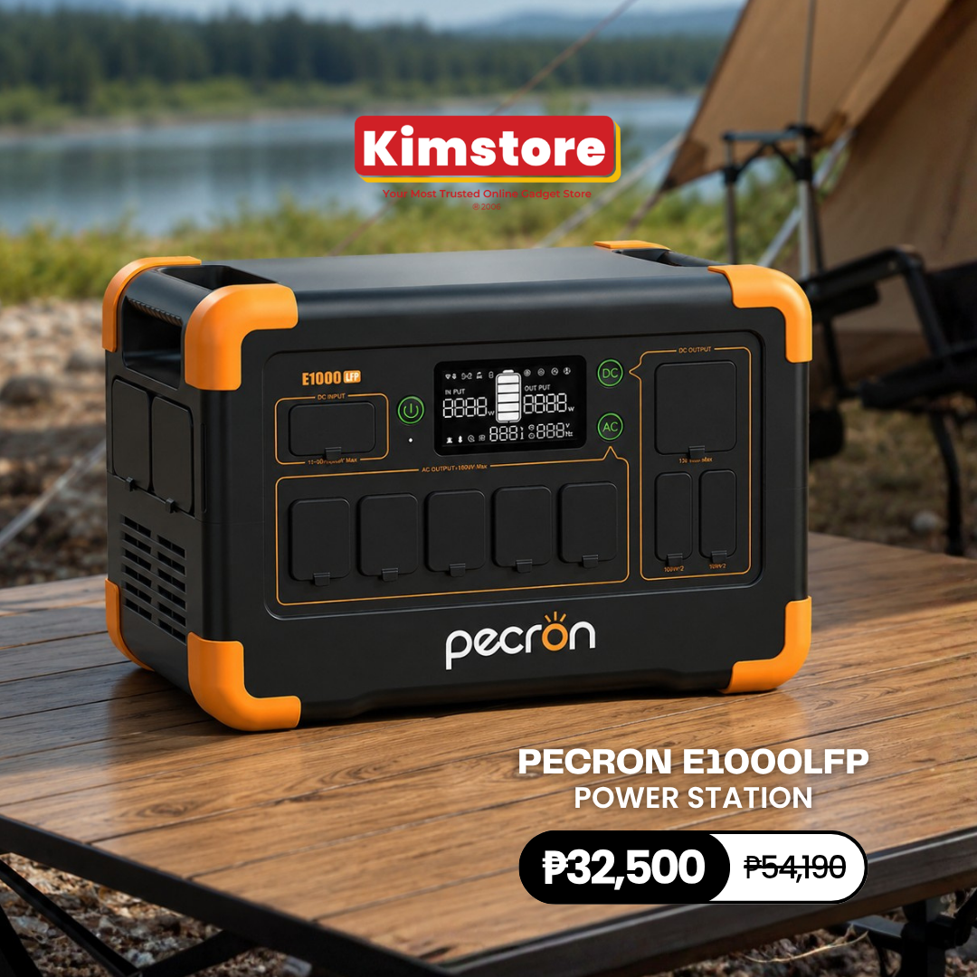 Pecron E1000LFP 1024Wh/1800W Portable Power Station with 5 AC Outlets