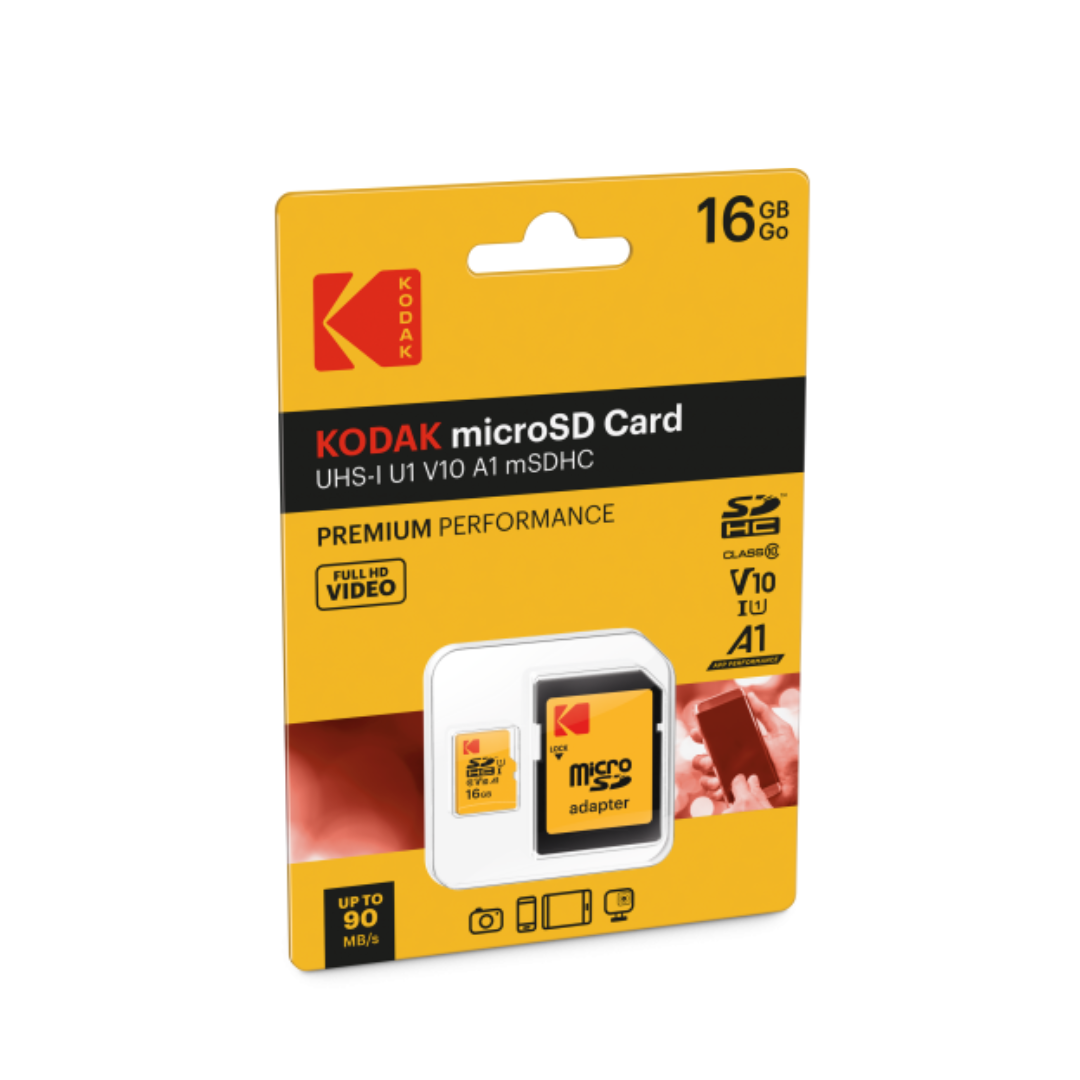 Kodak microSD Premium Performance Class 10 UHS-I U1 V10 A1