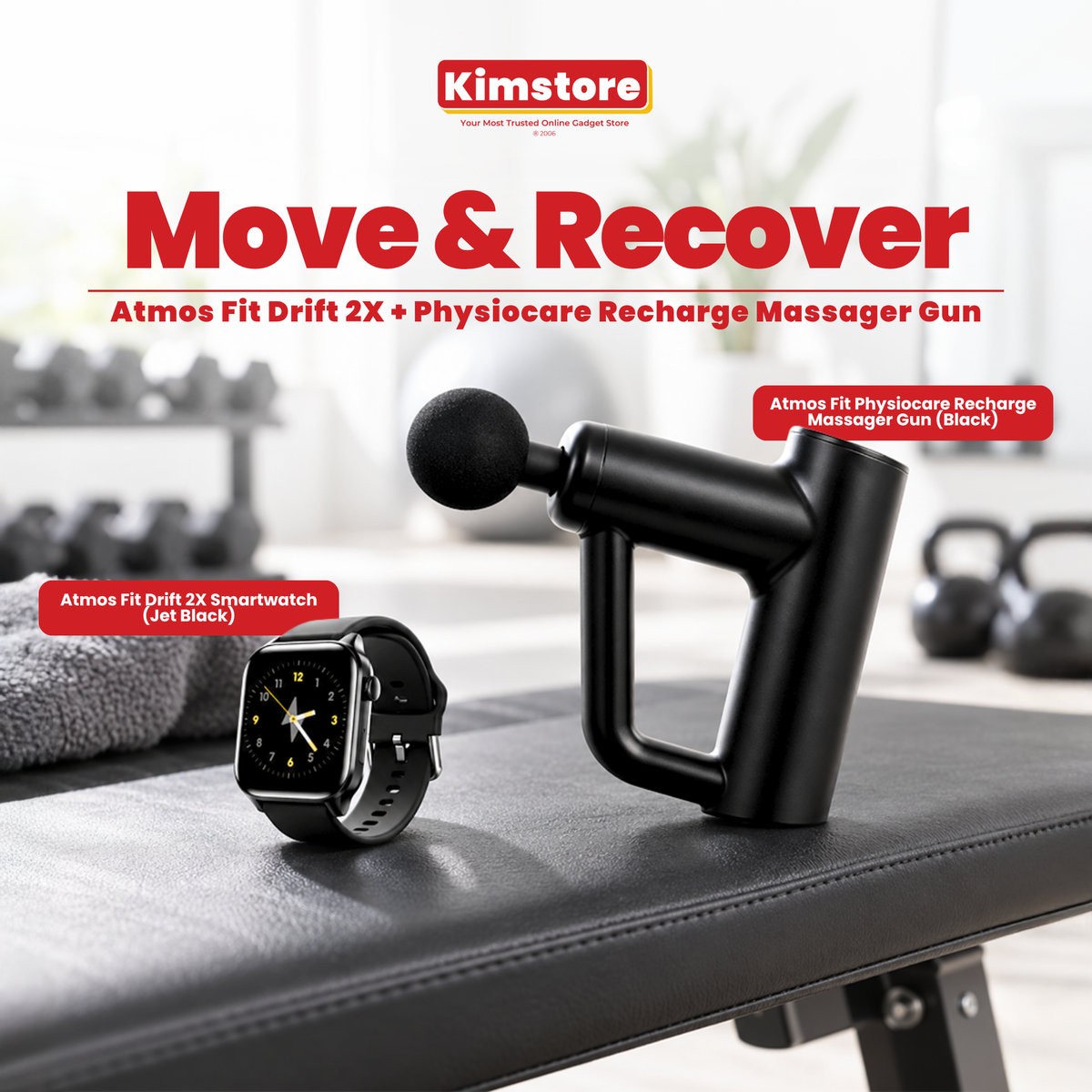 Atmos Fit Drift 2X Smartwatch Bundle
