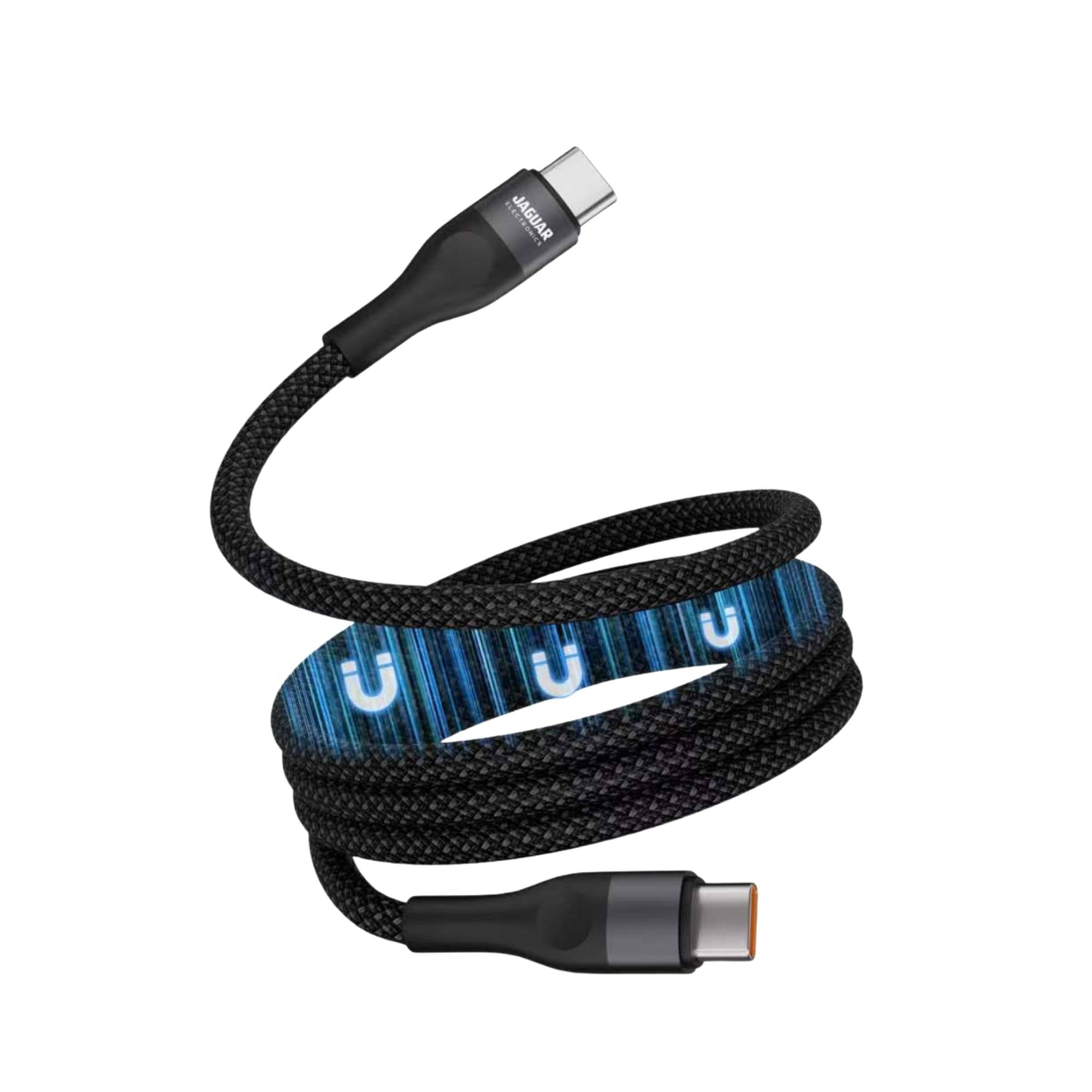 Jaguar Electronics CG91 100W PD/QC 1 Meter Magnetic Fast Charging Data Cable Type-C