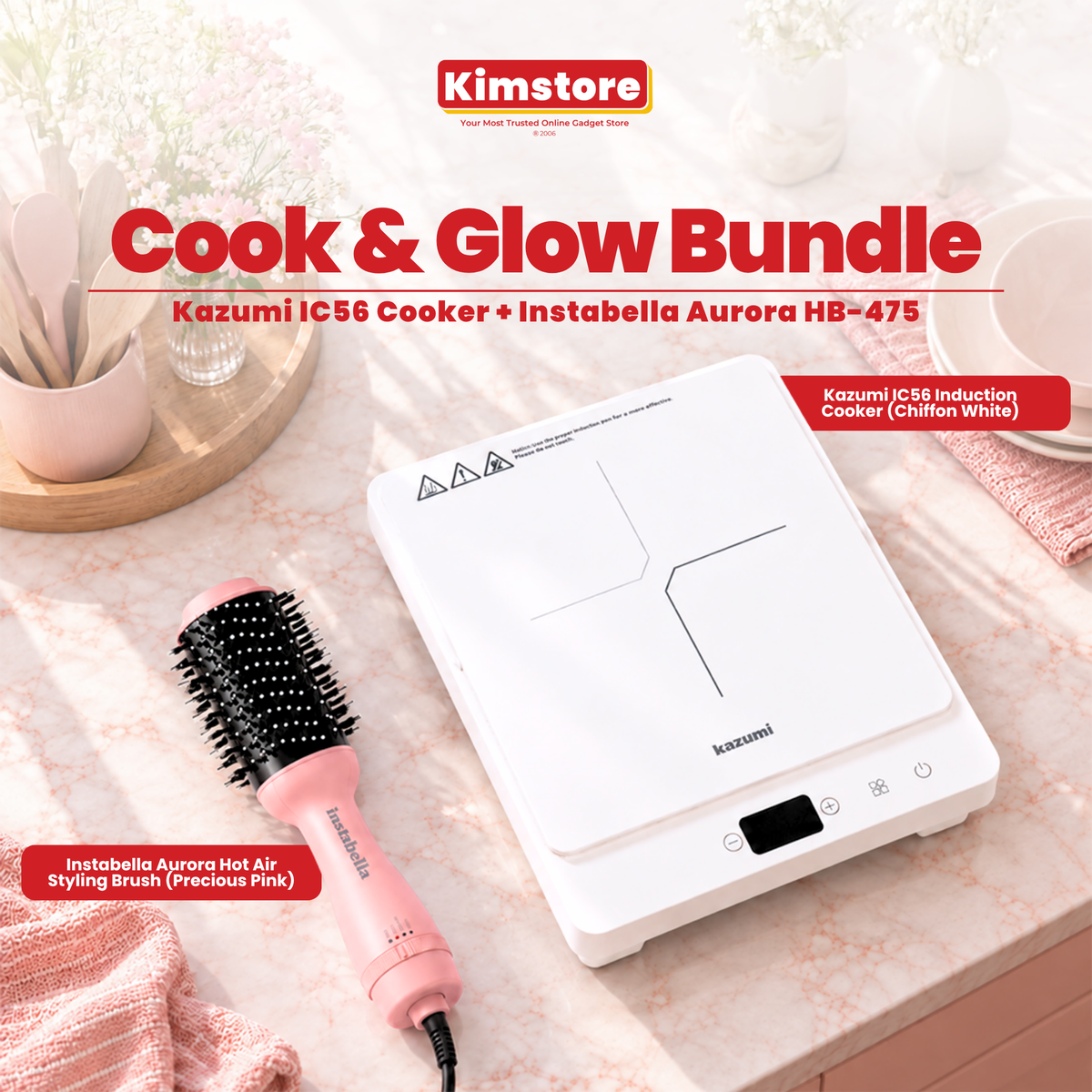 Kazumi KZ-IC56 Induction Cooker + Instabella Aurora Bundle