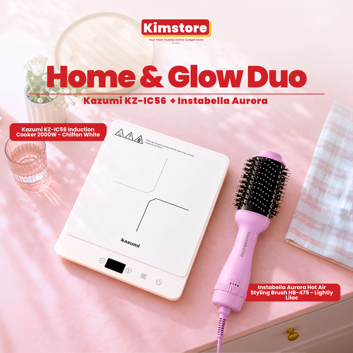 Kazumi KZ-IC56 Induction Cooker + Instabella Aurora Bundle