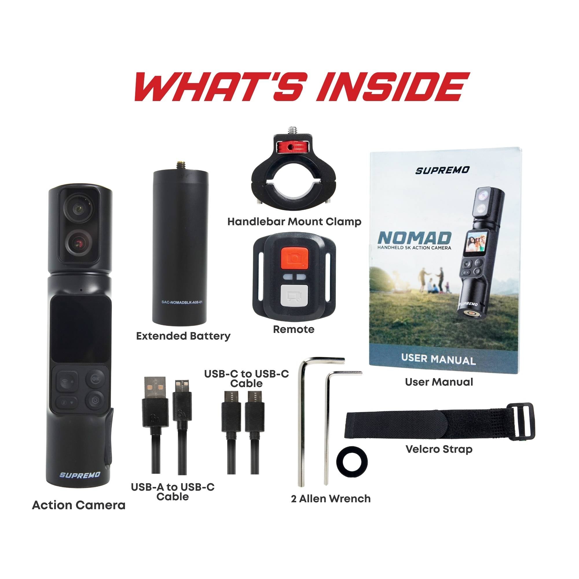 Supremo Nomad Handheld 5K Action Camera
